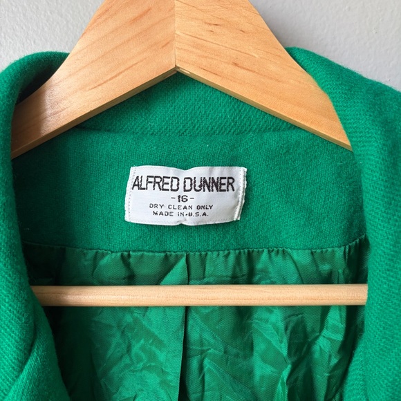 Vintage Alfred Dunner Women’s Wool Blazer Green Size 16 - Picture 2 of 15